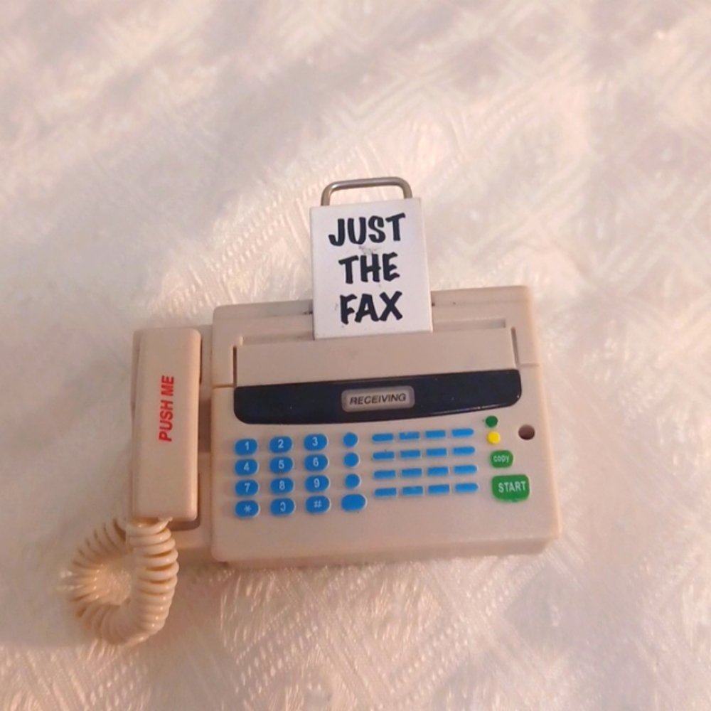 Retro vintage Fax Machine Frigerater Magnet